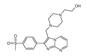 4-[[2-[4-(Methylsulfonyl)phenyl]imidazo[1,2-a]pyrimidin-3-yl]methyl]-1-piperazineethanol picture
