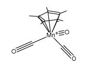 tricarbonyl(η5-pentamethylcyclopentadienyl)manganese结构式
