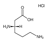 (S)-3,6-二氨基己酸二盐酸盐结构式