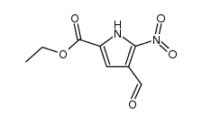 4-formyl-5-nitropyrrole-2-carboxylate结构式
