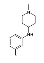 (3-fluoro-phenyl)-(1-methyl-piperidin-4-yl)-amine Structure