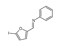 1-(5-iodofuran-2-yl)-N-phenylmethanimine Structure