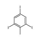 1,3,5-triiodo-2-methylbenzene Structure