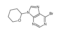6-bromo-9-(tetrahydro-2H-pyran-2-yl)-9H-purine结构式