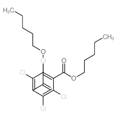 dipentyl 2,3,5,6-tetrachlorobenzene-1,4-dicarboxylate structure