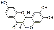 (6aR,12aR)-6a,12a-Dihydro-2,3,10-trihydroxy[2]benzopyrano[4,3-b][1]benzopyran-7(5H)-one结构式