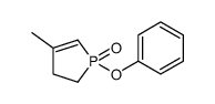 4-methyl-1-phenoxy-2,3-dihydro-1λ5-phosphole 1-oxide结构式