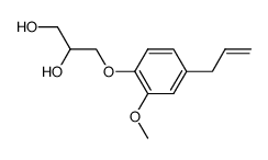 3-(4-allyl-2-methoxyphenoxy)-1,2-propanediol结构式