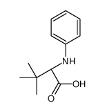 (2S)-2-anilino-3,3-dimethylbutanoic acid结构式