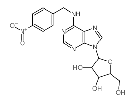 Adenosine, N-((4-nitrophenyl)methyl)- picture