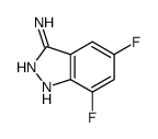5,7-difluoro-1H-indazol-3-amine结构式