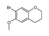 7-bromo-6-methoxy-chroman Structure