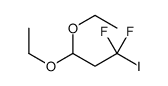 3,3-diethoxy-1,1-difluoro-1-iodopropane结构式