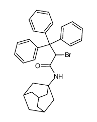 N-(adamantan-1-yl)-2-bromo-3,3,3-triphenylpropanamide结构式