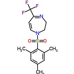 1-(Mesitylsulfonyl)-5-(trifluoromethyl)-2,3-dihydro-1H-1,4-diazepine结构式