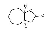 trans-octahydro-2H-cyclohepta[b]furan-2-one Structure