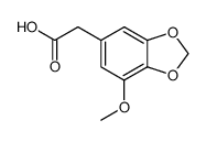 (7-methoxy-benzo[1,3]dioxol-5-yl)-acetic acid结构式