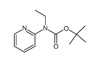 tert-butyl N-ethyl-N-(2-pyridyl)carbamate结构式