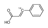 [3-14C]-cinnamic acid结构式