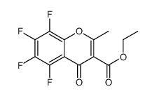 Ethyl 5,6,7,8-tetrafluoro-2-methyl-4-oxo-4H-chromene-3-carboxylat e结构式