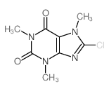 1H-Purine-2,6-dione,8-chloro-3,7-dihydro-1,3,7-trimethyl- Structure