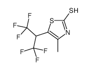 5-(1,1,1,3,3,3-hexafluoropropan-2-yl)-4-methyl-3H-1,3-thiazole-2-thione结构式