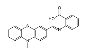 2-[(10-methylphenothiazin-3-yl)methylideneamino]benzoic acid Structure