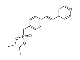 diethyl 4-(2-pyridin-4-yl-vinyl)-benzylphosphonate结构式