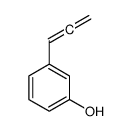 Phenol, 3-(1,2-propadienyl)- (9CI) Structure