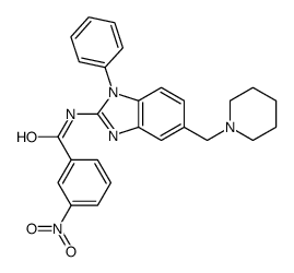 N-(1-Phenyl-5-[(piperidin-1-yl)methyl]-1H-benzimidazol-2-yl)-3-nitrobenzamide picture