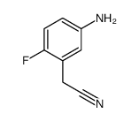 Benzeneacetonitrile, 5-amino-2-fluoro- (9CI) Structure