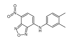 N-(3,4-dimethylphenyl)-4-nitro-2,1,3-benzoxadiazol-7-amine Structure