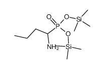 (1-Aminobutyl)phosphonic acid bis(trimethylsilyl) ester structure