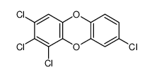 1,2,3,8-TETRACHLORODIBENZO-PARA-DIOXIN结构式