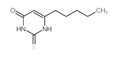 6-pentyl-2-sulfanylidene-1H-pyrimidin-4-one结构式