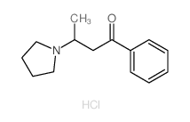 1-phenyl-3-pyrrolidin-1-yl-butan-1-one structure