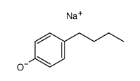 sodium salt of 4-butyl phenol Structure