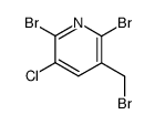 2,6-dibromo-3-bromomethyl-5-chloro-pyridine结构式