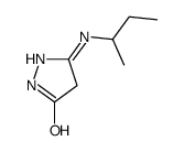 3H-Pyrazol-3-one,2,4-dihydro-5-[(1-methylpropyl)amino]- Structure