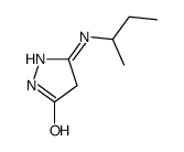 3H-Pyrazol-3-one,2,4-dihydro-5-[(1-methylpropyl)amino]-结构式