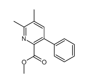 methyl 5,6-dimethyl-3-phenylpyridine-2-carboxylate结构式