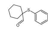 1-phenylsulfanylcyclohexane-1-carbaldehyde结构式