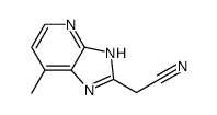 1H-Imidazo[4,5-b]pyridine-2-acetonitrile,7-methyl- (9CI) Structure