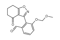 3-(methoxymethoxy)-2-(4-oxo-4,5,6,7-tetrahydrobenzo[d]isoxazol-3-yl)benzaldehyde结构式