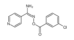 [(Z)-[amino(pyridin-4-yl)methylidene]amino] 3-chlorobenzoate Structure