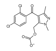 [4-(2,4-dichlorobenzoyl)-2,5-dimethylpyrazol-3-yl]methyl carbonate结构式