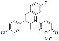 (Z)-4-[[2,3-Bis(4-chlorophenyl)-1-methylpropyl]amino]-4-oxo-2-butenoic acid sodium salt结构式