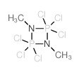 2,2,2,4,4,4-hexachloro-1,3-dimethyl-1,3-diaza-2$l^C2H6Cl6N2P2,4$l^C2H6Cl6N2P2-diphosphacyc picture