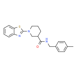3-Piperidinecarboxamide,1-(2-benzothiazolyl)-N-[(4-methylphenyl)methyl]-(9CI) picture