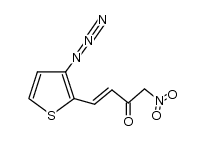 4t-(3-azido-thiophen-2-yl)-1-nitro-but-3-en-2-one Structure